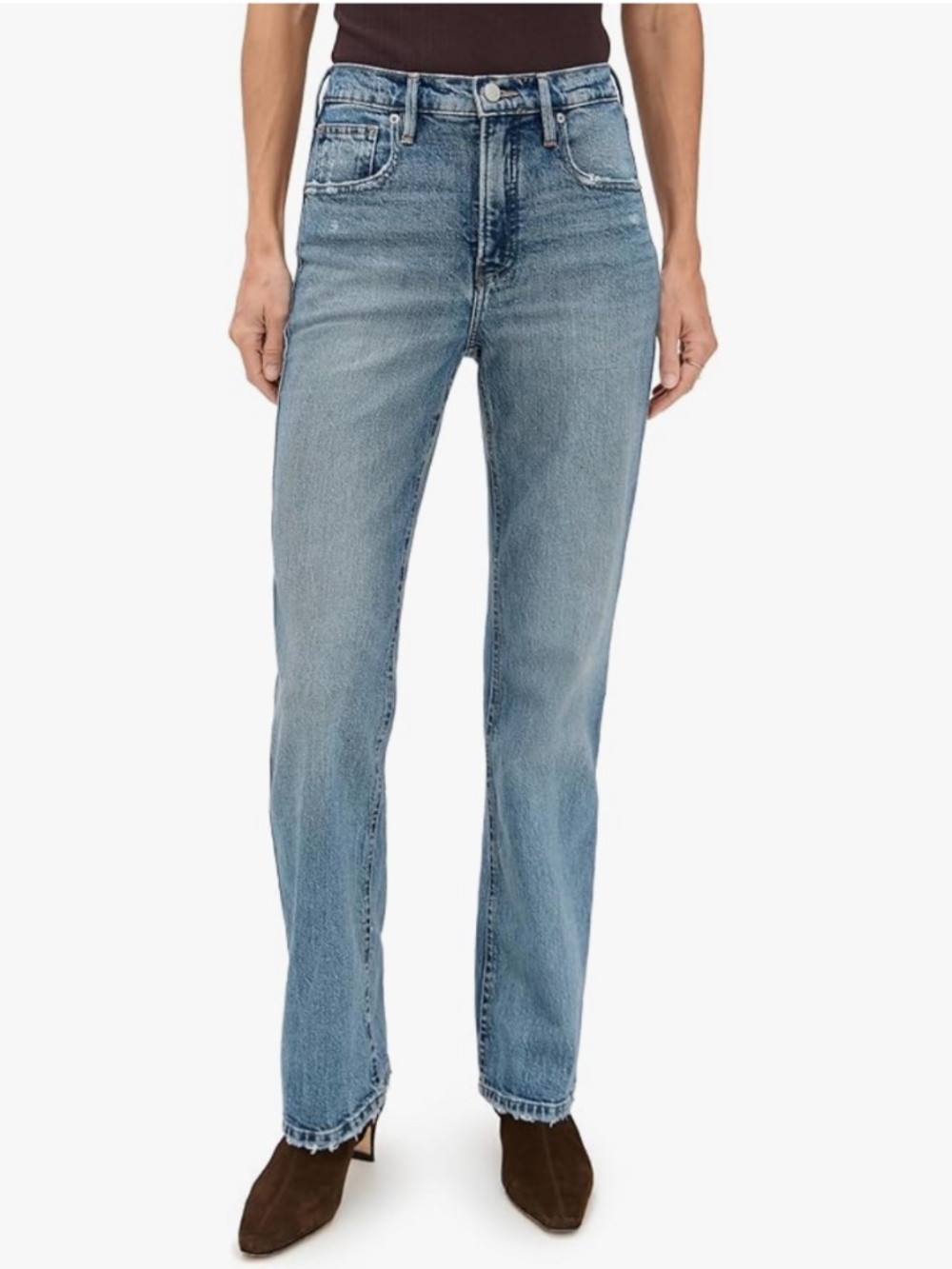 NWT Good American Women's Good Petite Mid-Rise Bootcut Jeans Indigo998 Size 10